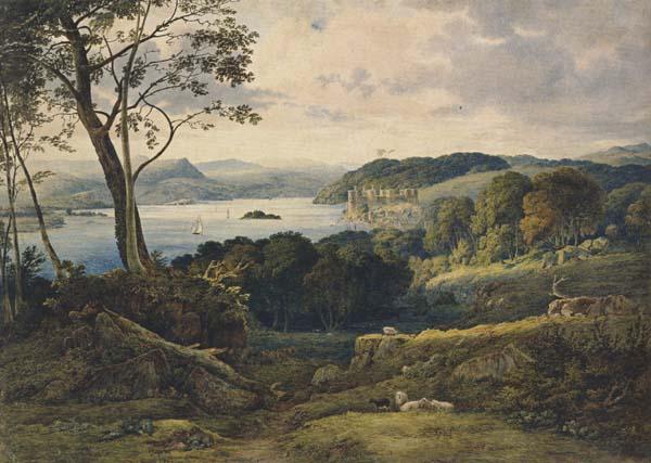 Henry Allport Conway Castle (mk47) Sweden oil painting art